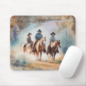 Cowboys bei Pferden Mousepad (Mit Mouse)