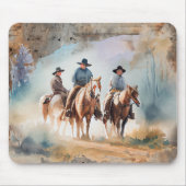 Cowboys bei Pferden Mousepad (Vorne)
