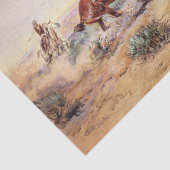 Cowboys bei Pferden Roping mit einem Lasso Seidenpapier (Ausschnitt)