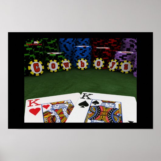 Cowboys - Big Slick Poker Poster (Vorne)