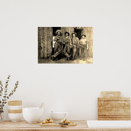 Cowboys Calgary Alberta Circa 1883 Poster (Küche)