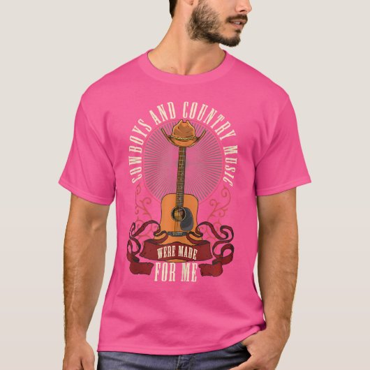 Cowboys Country Music wurde für mich akustisch gem T-Shirt (Vorderseite)