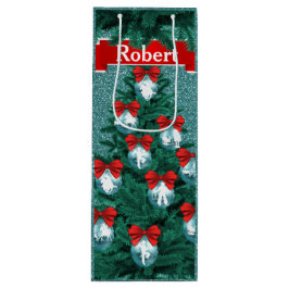 Cowboys Cowgirls, die auf Blue Holiday Gift Bag sp Geschenktüte Für Weinflaschen