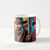 Cowboys Cyborg Comics Kaffeetasse (VorderseiteRechts)