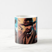 Cowboys Cyborg Comics Kaffeetasse (Mittel)