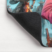 Cowboys Cyborg Comics Mousepad (Ecke)