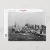 Cowboys, die auf der Karte essen (Vorne/Hinten)