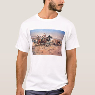 Cowboys, die einen Ochsen, 1897 (Öl, roping sind T-Shirt