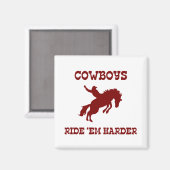 Cowboys fahren "Em Harder Magnet (Vorderseite/Rückseite)