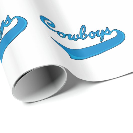 COWBOYS GESCHENKPAPIER (Rolleneckpunkt)