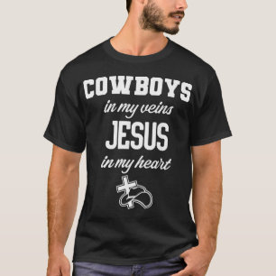 Cowboys in meinen Adern Jesus in meinem Herzen Chr T-Shirt
