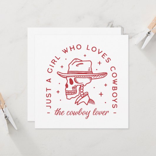 Cowboys lieben Cowgirl-Ästhetik (Vorderseite/Rückseite Beispiel)