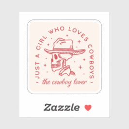 Cowboys lieben Cowgirl-Ästhetik Aufkleber