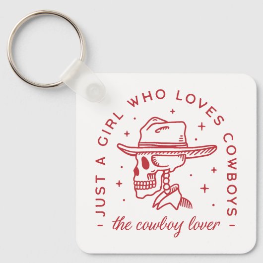 Cowboys lieben Cowgirl-Ästhetik Schlüsselanhänger (Vorderseite)