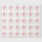 Cowboys lieben Cowgirl in der Ästhetik Geschenkpapier (Flach)