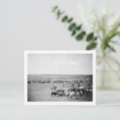 Cowboys mit Rind auf der Range Fotograf Postkarte (Stehend Vorderseite)