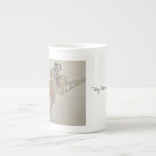 Cowboys morning cup Kaffee Bassie Porzellantasse