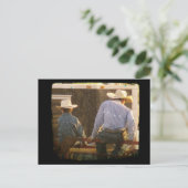 Cowboys on a Rodeo Fence TTV Postkarte (Stehend Vorderseite)