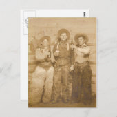 Cowboys Postkarte (Vorne/Hinten)