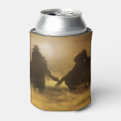 Cowboys rennen Sunset Surreal Dosenkühler (Kanne Vorderseite)