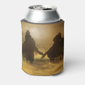 Cowboys rennen Sunset Surreal Dosenkühler (Kanne Rückseite)