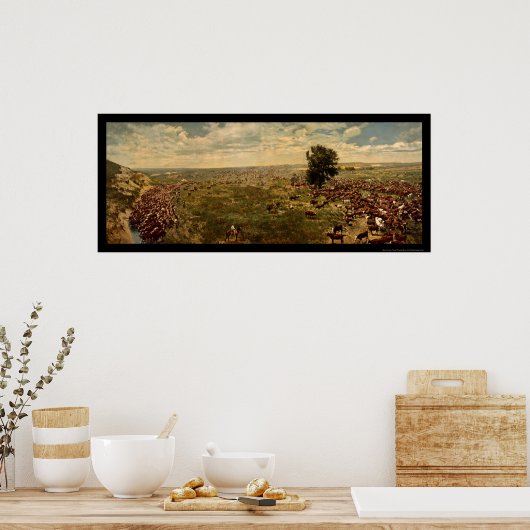 Cowboys rounding Cattle 1912 Poster (Küche)