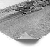 Cowboys sitzen um Chuckwagon-Foto Poster (Ecke)