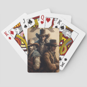 Cowboys spielen Karten Spielkarten