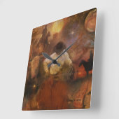 Cowboys - Stiefel, wilde Pferde u. Quadratische Wanduhr (Winkel)