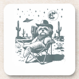Cowboys UFO Western Getränkeuntersetzer