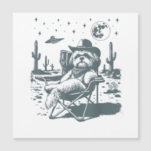 Cowboys UFO Western Magnetkarte
