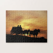 Cowboys und Bühne Coach Puzzle (Horizontal)