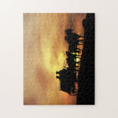 Cowboys und Bühne Coach Puzzle (Vertikal)