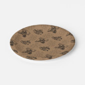 Cowboys und Cactus Paper Party Plate Pappteller (Schrägansicht)