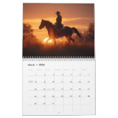 Cowboys und Sonnenuntergänge Kalender (Mär 2026)