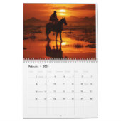 Cowboys und Sonnenuntergänge Kalender (Feb 2026)