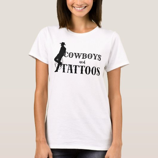 Cowboys und Tattoos 2 T-Shirt (Vorderseite)