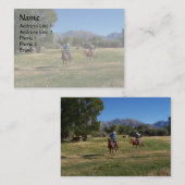 Cowboys Visitenkarte (Vorne/Hinten)