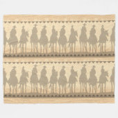 Cowboys Western-Umdrehung Fleece Koblenz 50x60 (Vorderseite (Horizontal))