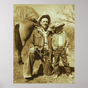 COWBOYS WIE US-PLAKAT-DRUCK POSTER