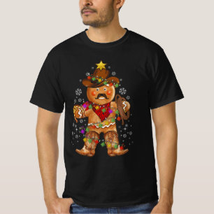 Cowboys Xmas Gingerbread Lighting Cowboy Weihnacht T-Shirt