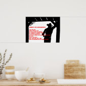 Cowboys zehn Gebote Poster (Küche)