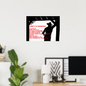 Cowboys zehn Gebote Poster (Heimbüro)