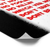 Cowboys zehn Gebote Poster (Ecke)