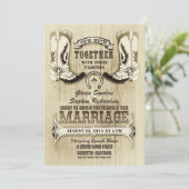 Cowboyschuhe Western Hochzeitseinladungen Einladung (Stehend Vorderseite)