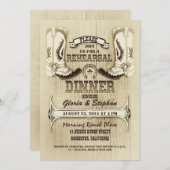 Cowboyschuhe Western Probe Einladungen (Vorne/Hinten)