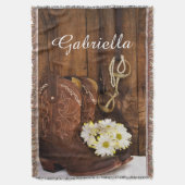 Cowboystiefel, Daisis, Pferdebeil Western Decke (Vorderseite Vertikal)