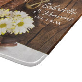 Cowboystiefel, Daisis und Reitpeitsche Schneidebrett (Ecke)