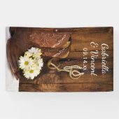 Cowboystiefel, Daisis, Western mit Pferdebeißung Banner (Horizontal)