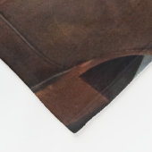 Cowboystiefel, Daisy und Horse Bit Country Wedding Fleecedecke (Ecke)